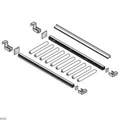 Bosch Rexroth 3842537664. EcoFlow rail holder with stop