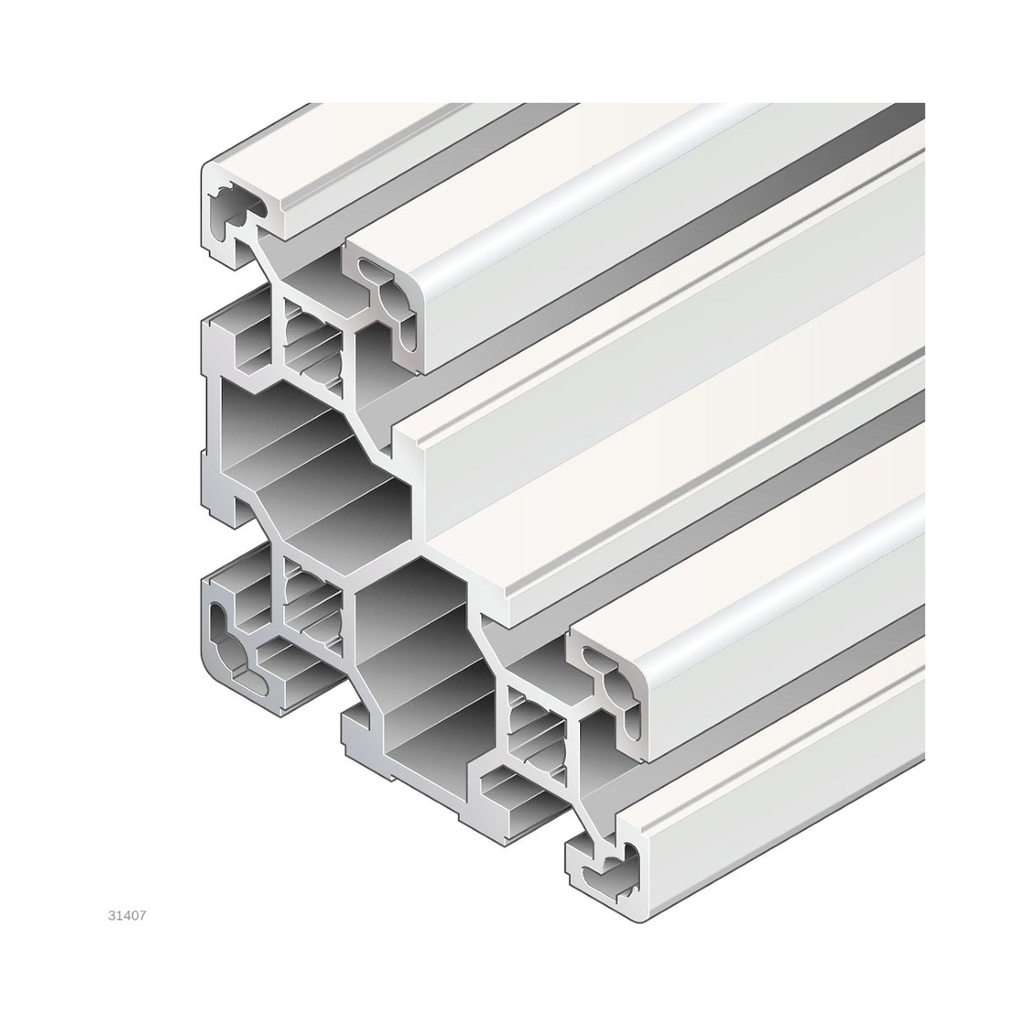 Bosch Rexroth 3842993193-1000. Strut profile, 40X80X80L. 1000 mm