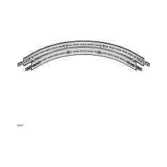 Bosch Rexroth 3842557054. Horizontal sliding curve STS VFplus 90 45° R500