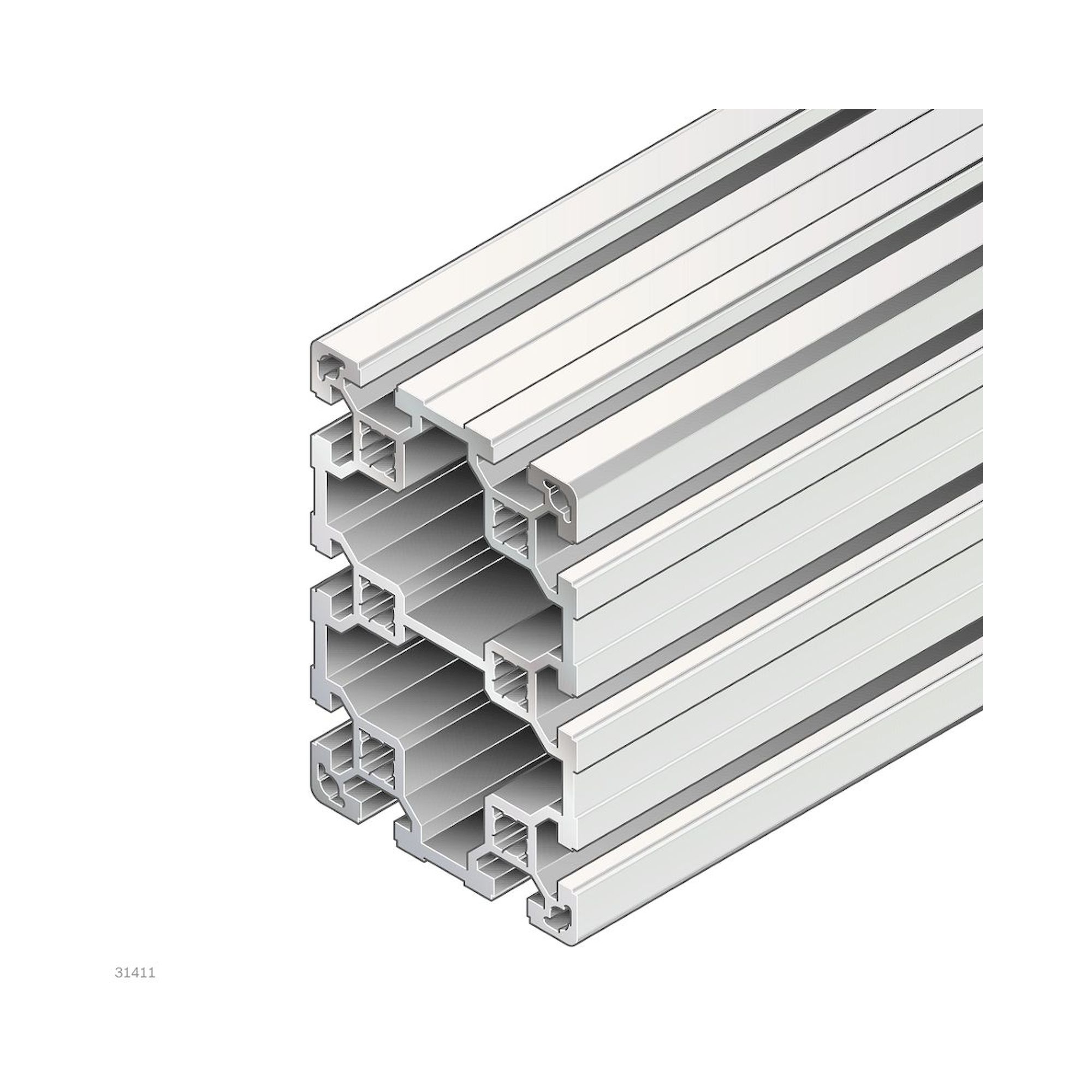 Bosch Rexroth 3842993203-1000. Strut profile, 80X120L M12/M12. 1000 mm