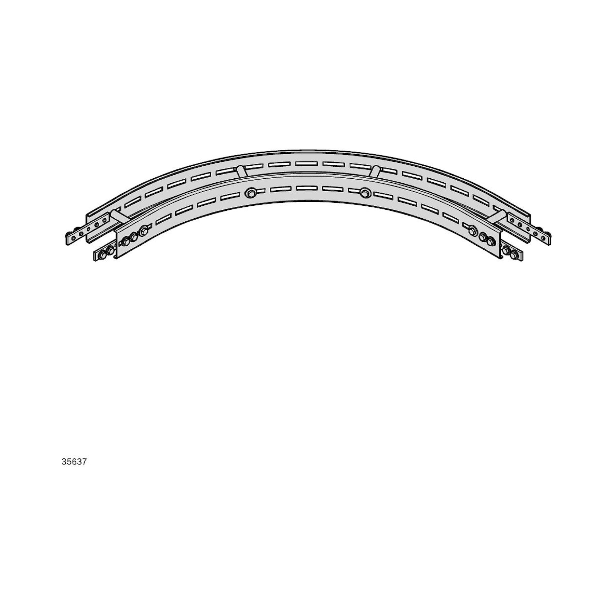 Bosch Rexroth 3842557057. Kurve 90+ HOR STS 45° R700