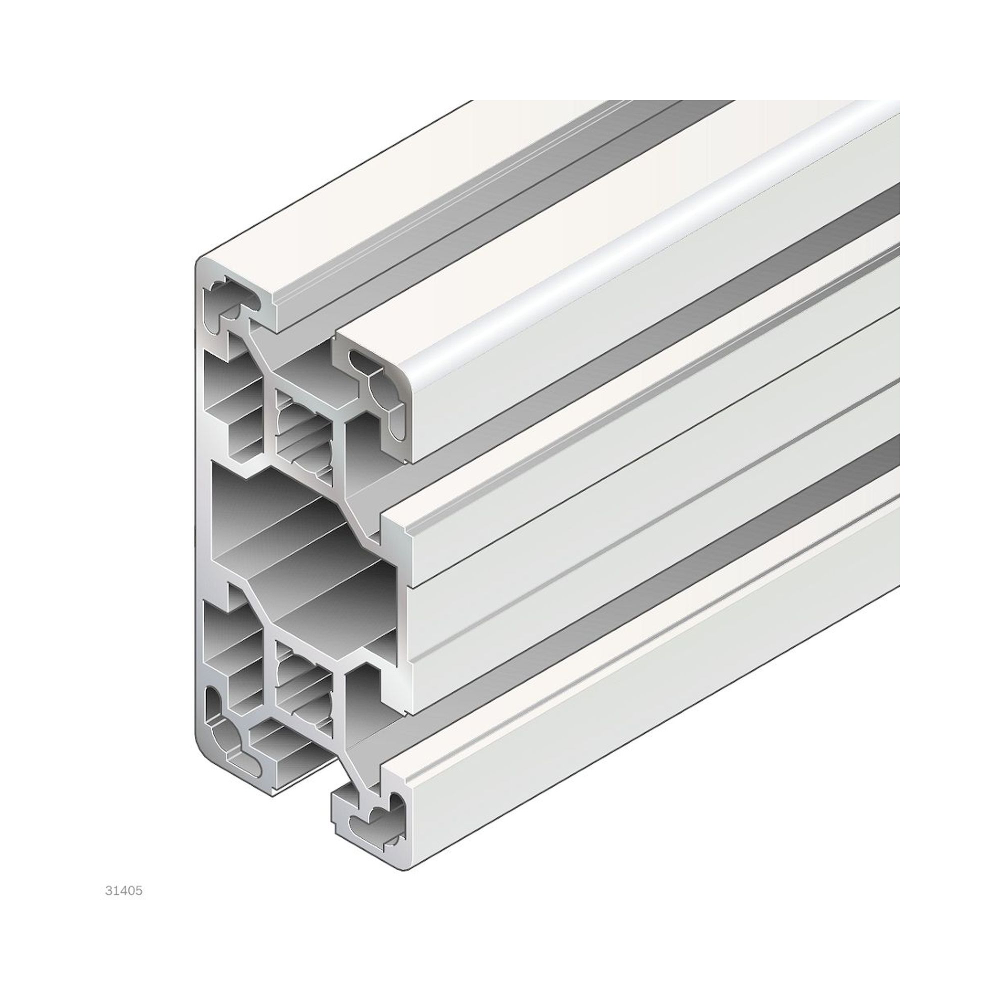 Bosch Rexroth 3842993424-1000. Strut profile, 40X80L 4N. 1000 mm