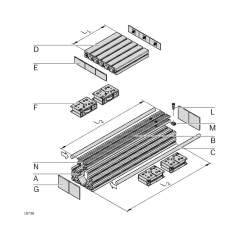 Bosch Rexroth 3842557958. Guide profile LF20S, L6070