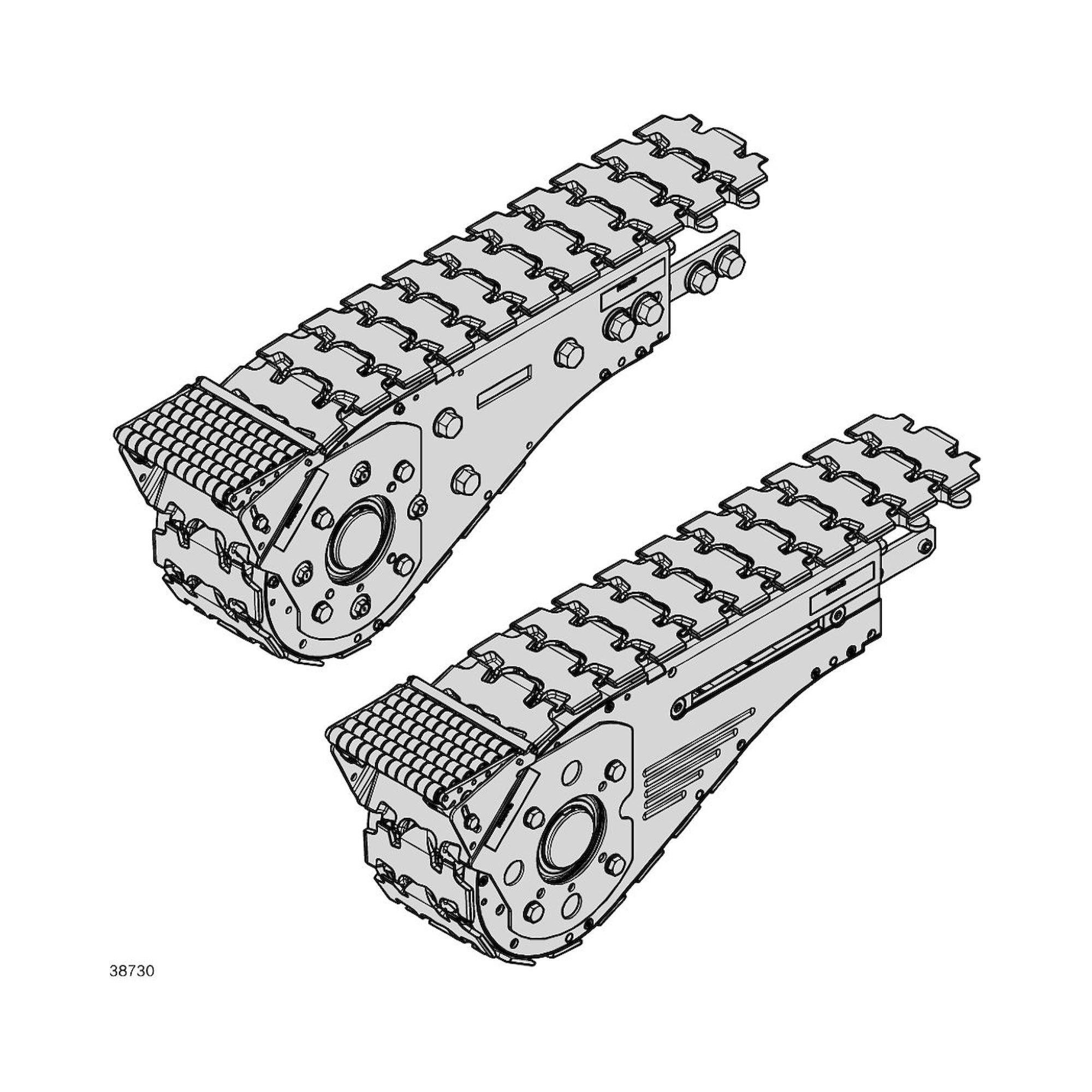 Bosch Rexroth 3842558053. Connection kit short passive bridge for flat conveyor chain VFplus 160