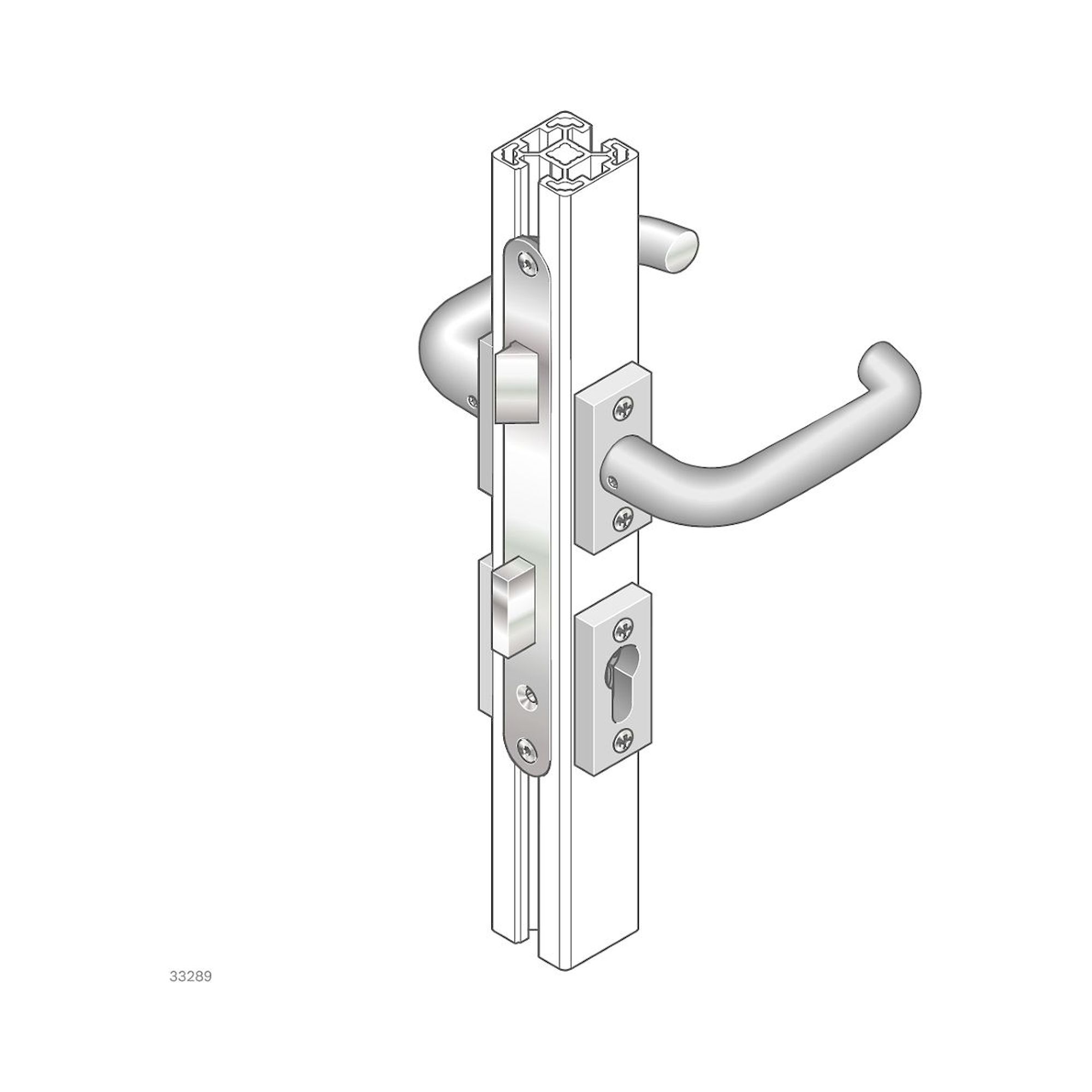 Bosch Rexroth 3842993720-1000. Strut profile, 40X40L 2N Q&E. 1000 mm