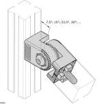 Bosch Rexroth 3842562086. Joint 30x30 lockable