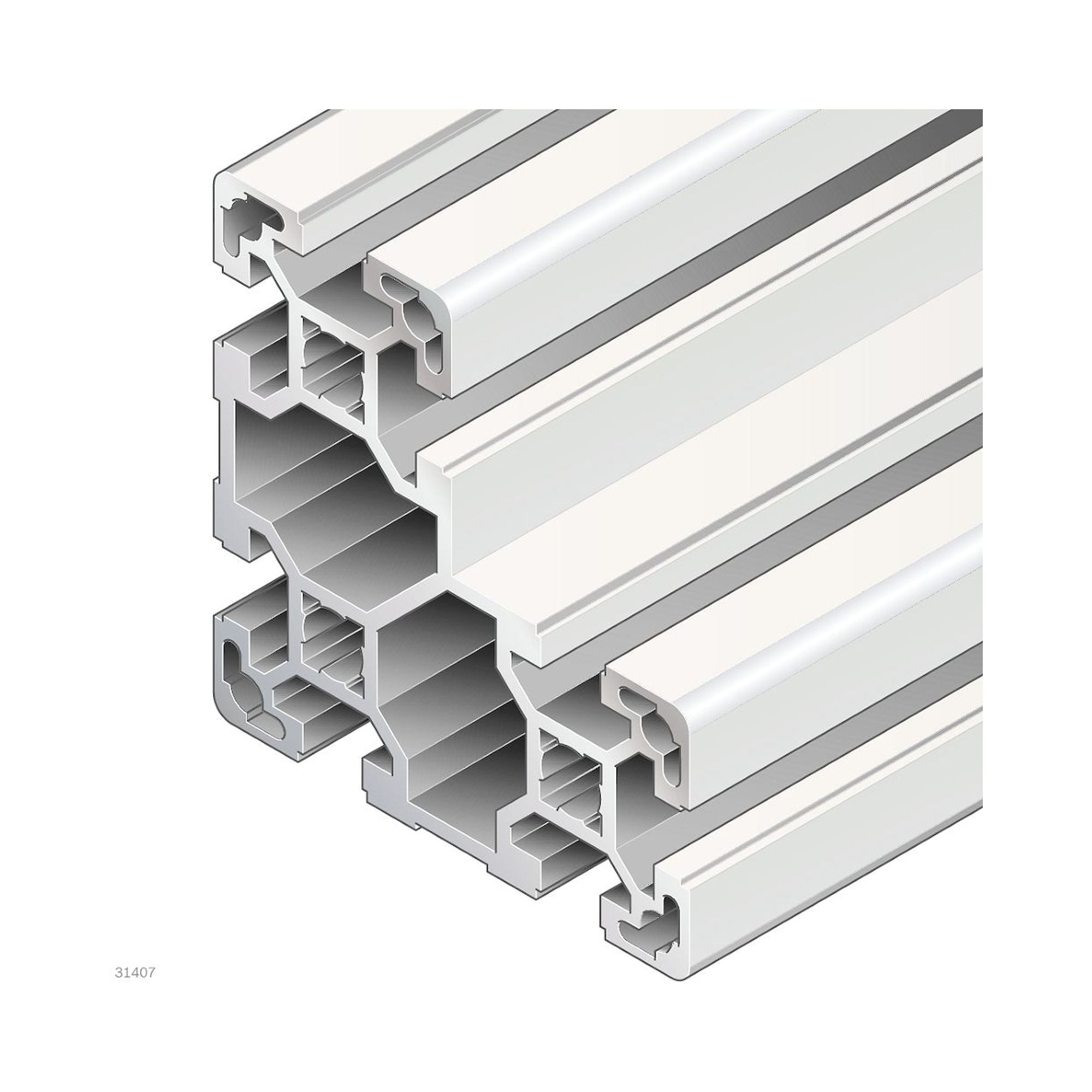 Bosch Rexroth 3842993730-1000. Strut profile, 40X80X80L Q&E. 1000 mm
