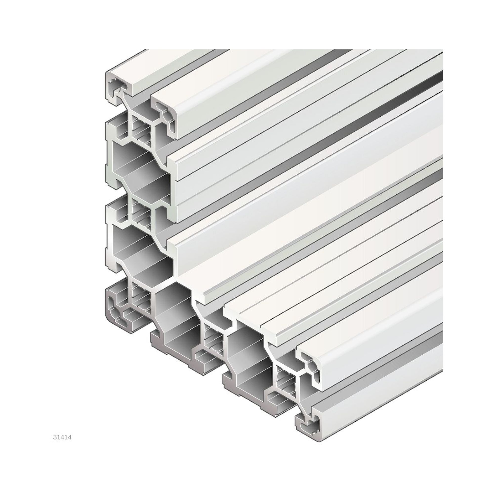 Bosch Rexroth 3842993757-1000. Strut profile, 40X120X120L Q&E. 1000 mm