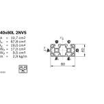 Bosch Rexroth 3842993767. Strut profile 40x80L 2NVS