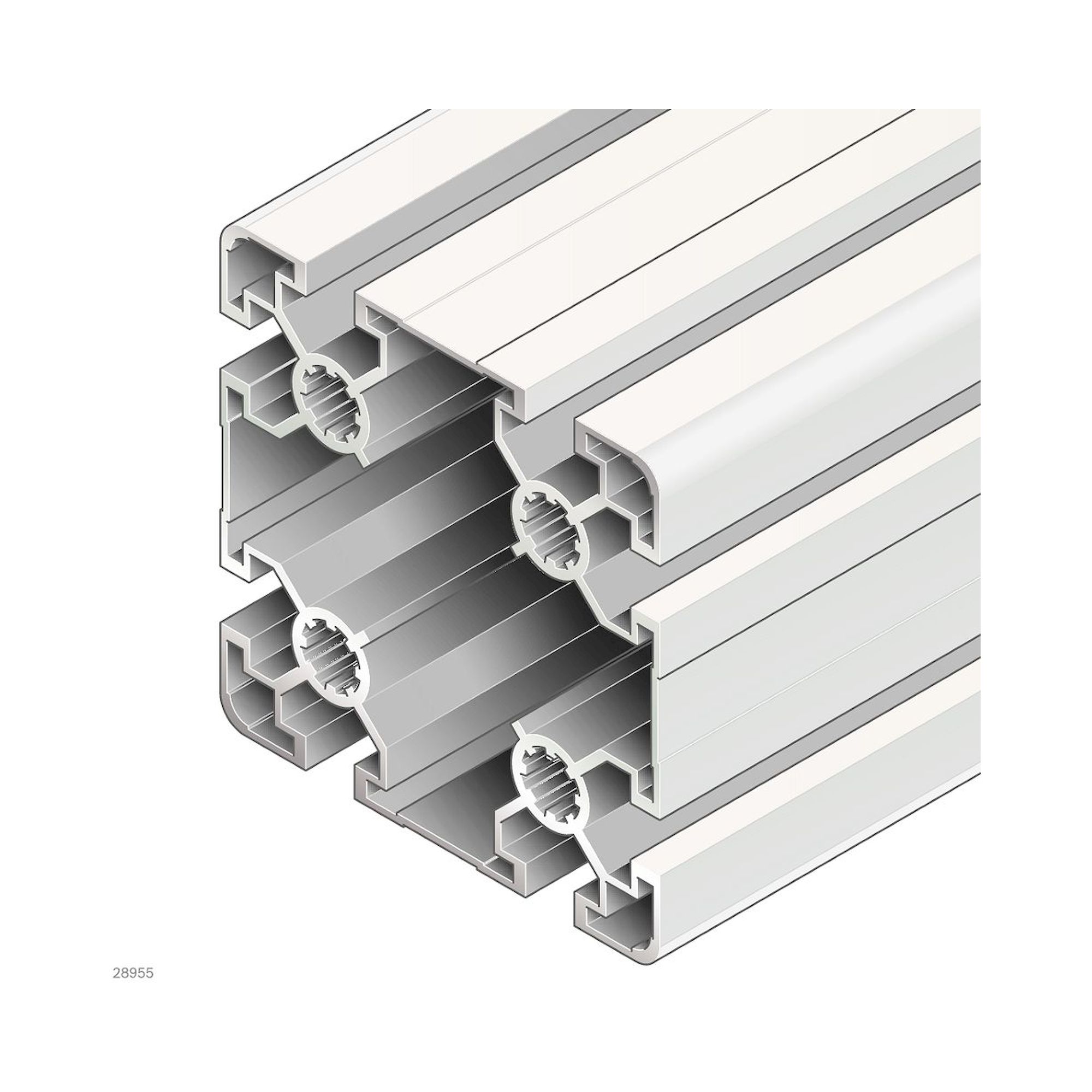 Bosch Rexroth 3842537100. Strut profile 90x90SL, 6xL=6070mm