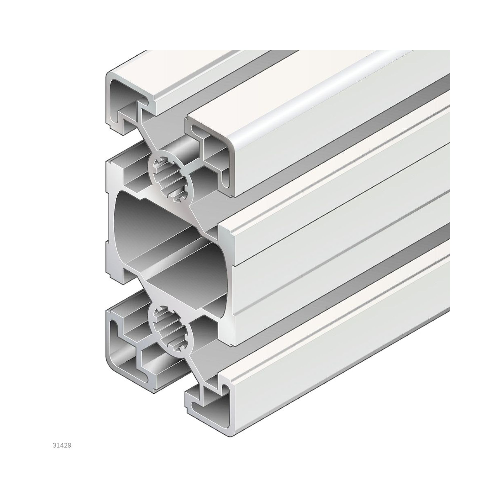 Bosch Rexroth 3842992437-1000. Strut profile, 45X90L D17/D17. 1000 mm