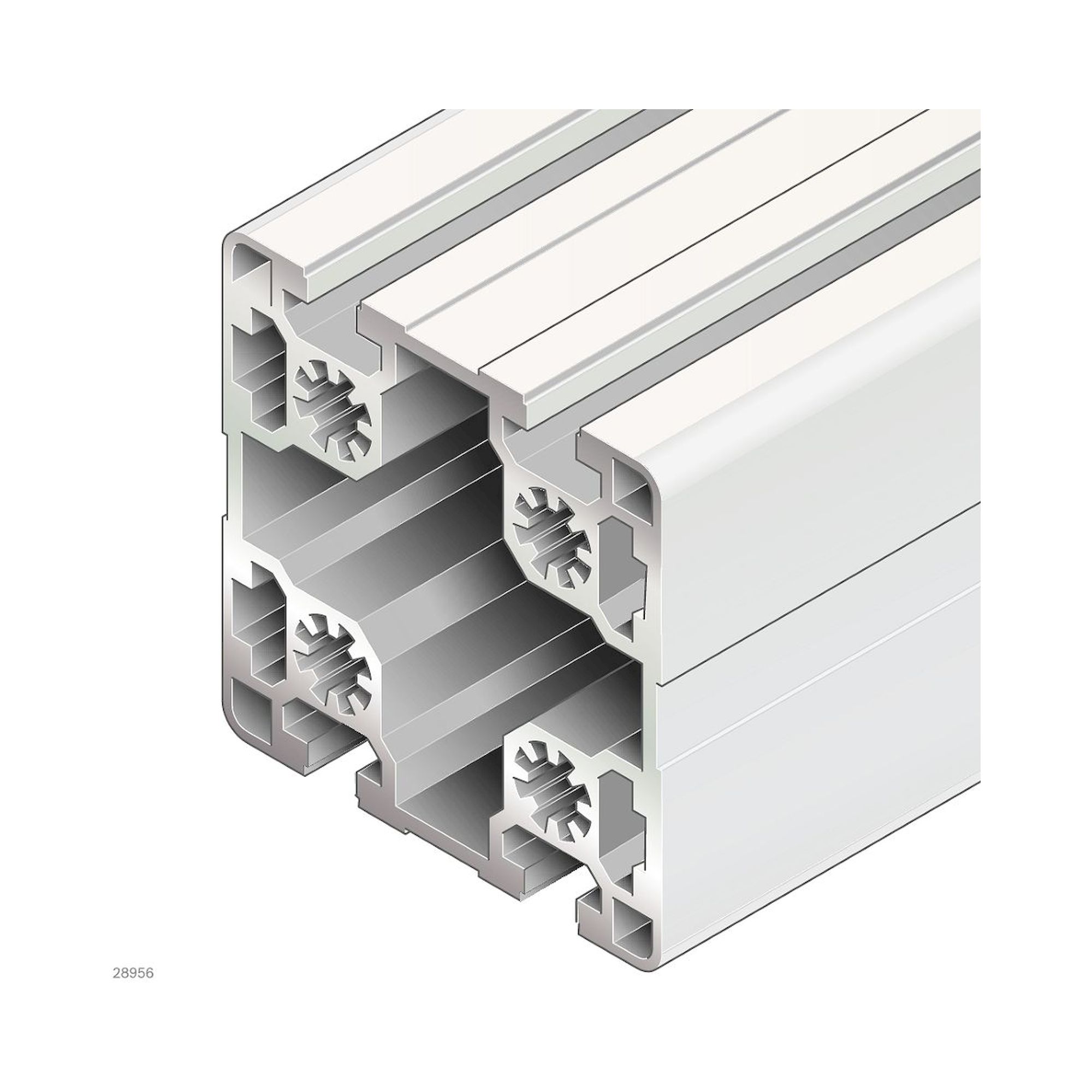 Bosch Rexroth 3842993628-1000. Strut profile, 90X90L 4N. 1000 mm