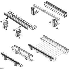 Bosch Rexroth 3842535125. Bracket set, mounting bracket 80 x 100 x 30