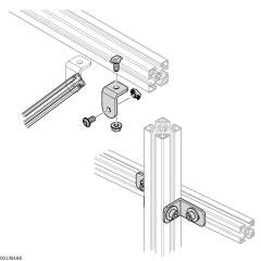 Bosch Rexroth 3842536729. Bracket set, set slot 10 round