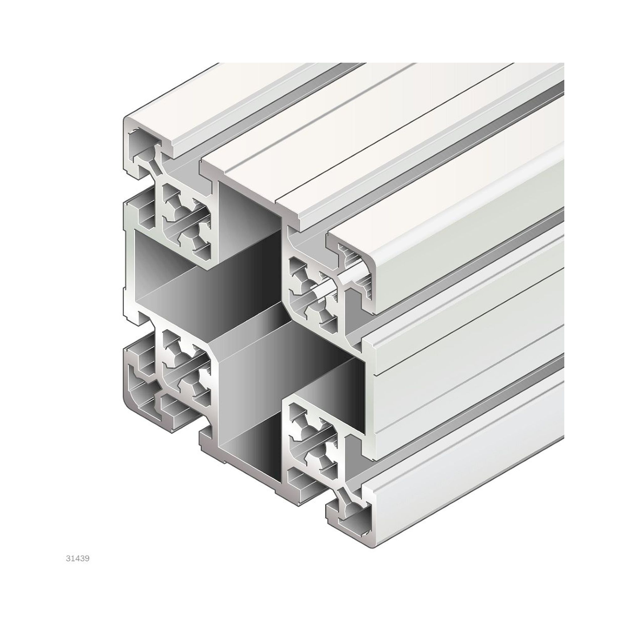Bosch Rexroth 3842993172-1000. Strut profile, 100X100L M12/-. 1000 mm