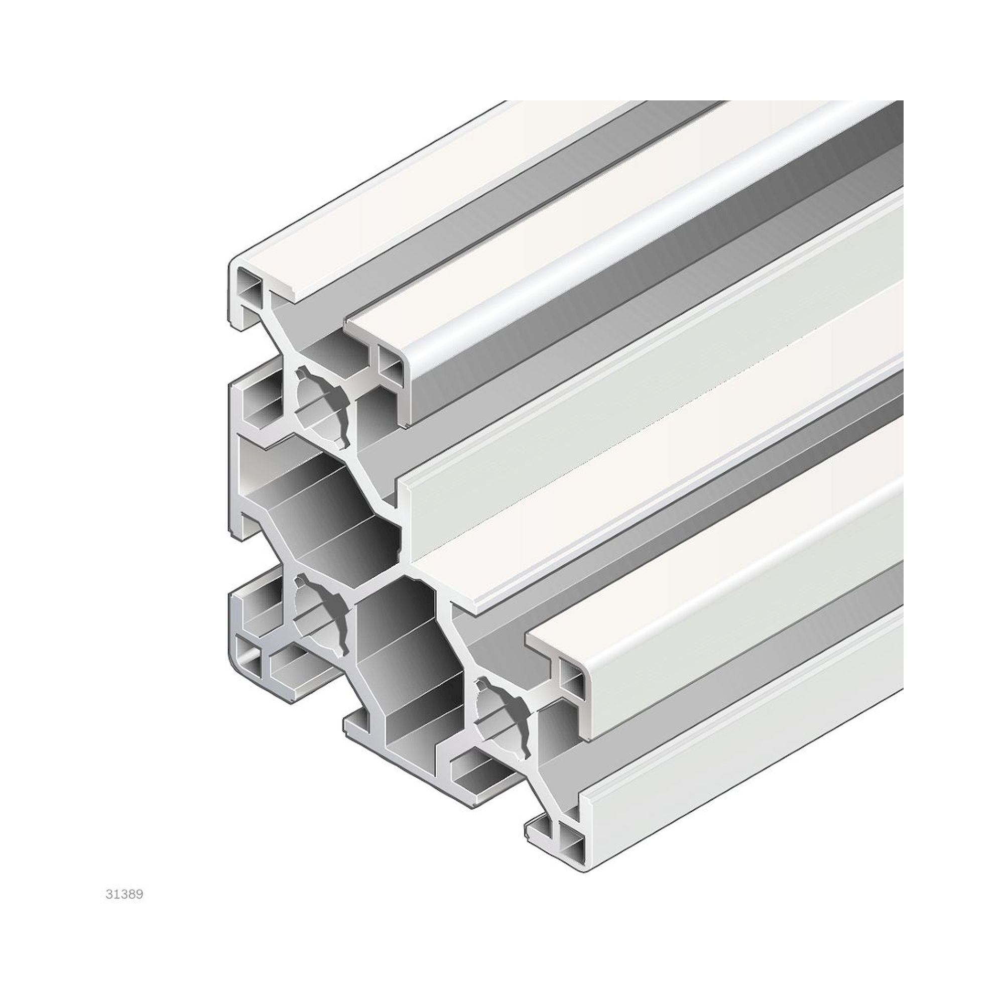 Bosch Rexroth 3842557241. Strut profile 30x60x60, 20xL=6070mm