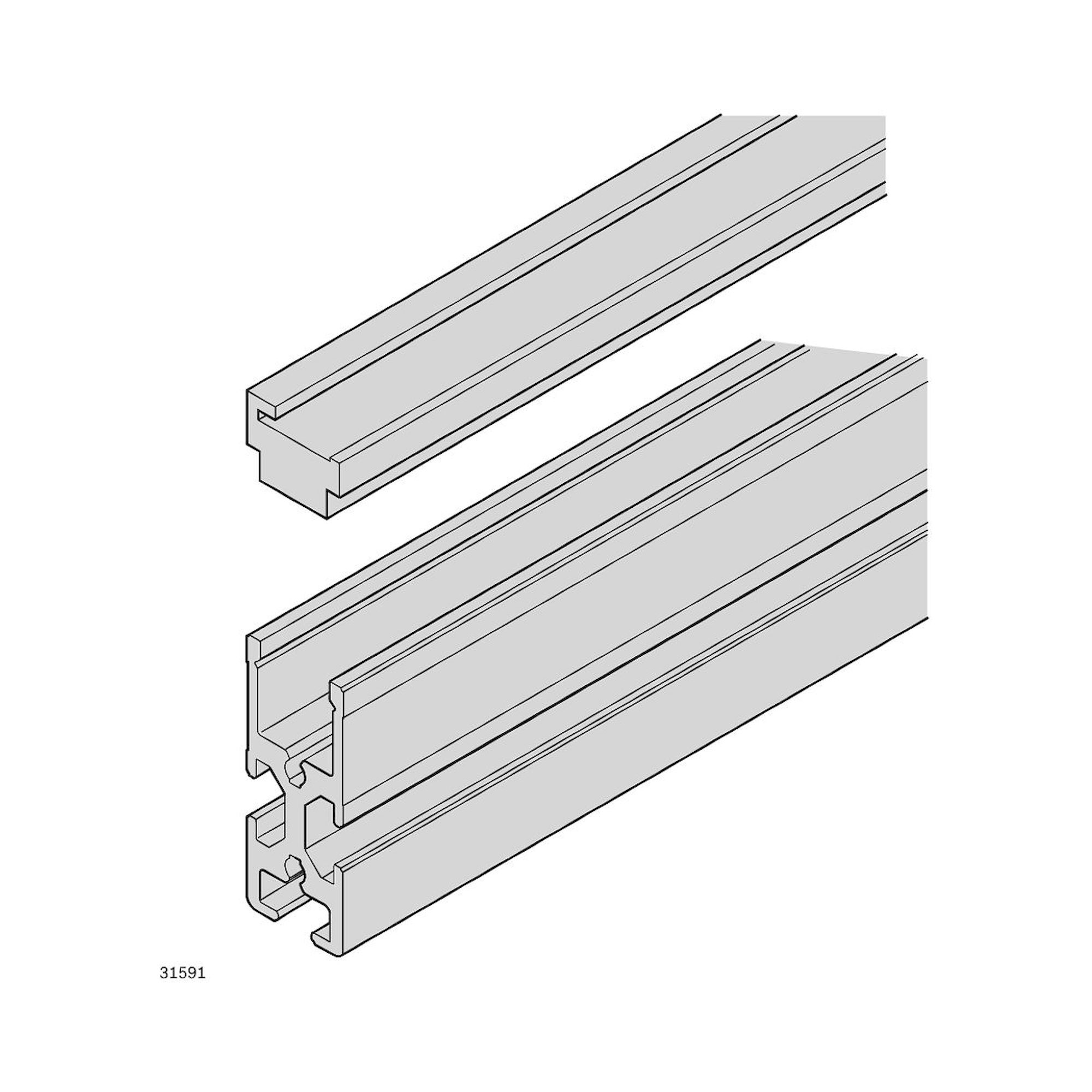Bosch Rexroth 3842521520. Guide profile GP 1 L2000