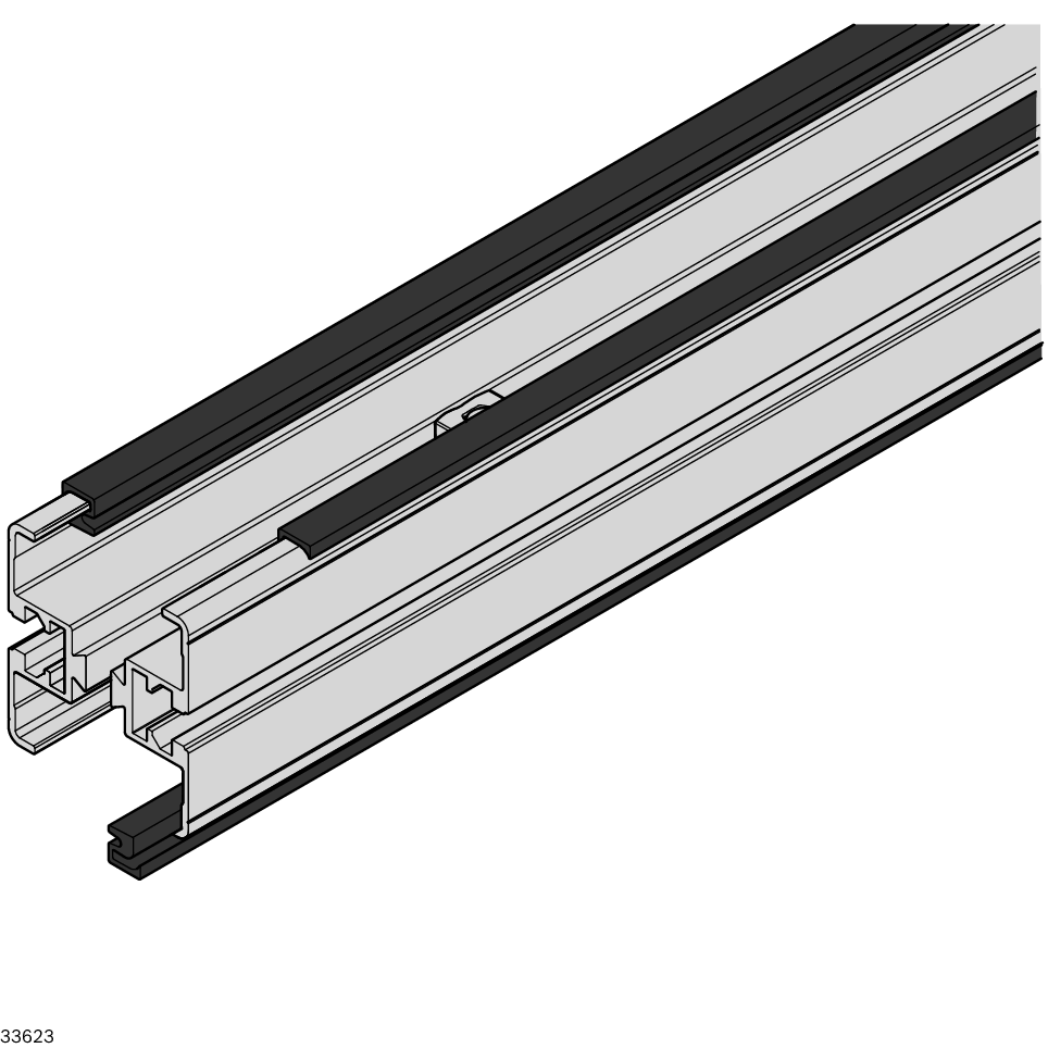 Bosch Rexroth 3842557000. ESD slide rail, sliding rail vfplus esd l30m
