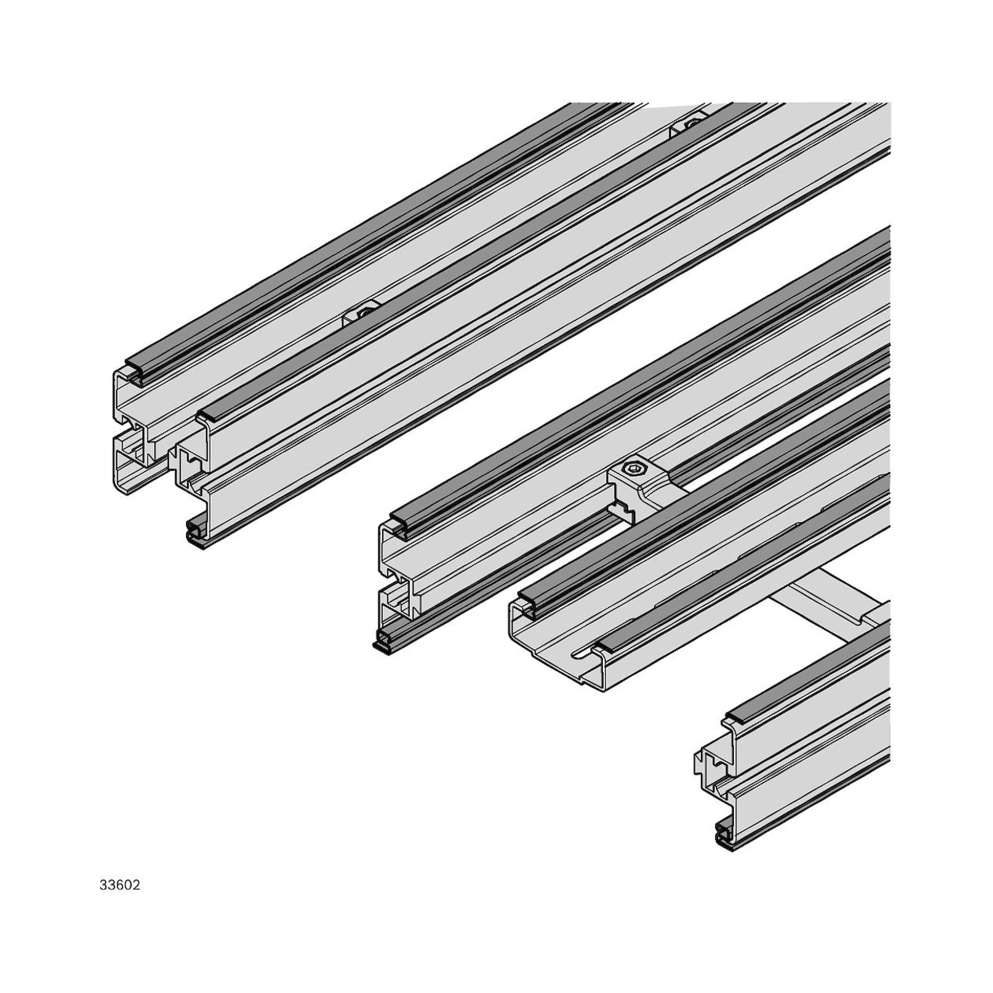 Bosch Rexroth 3842552970. Slide rail VFplus Steel