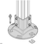 Bosch Rexroth 3842528191. Washer for square feet t=4mm