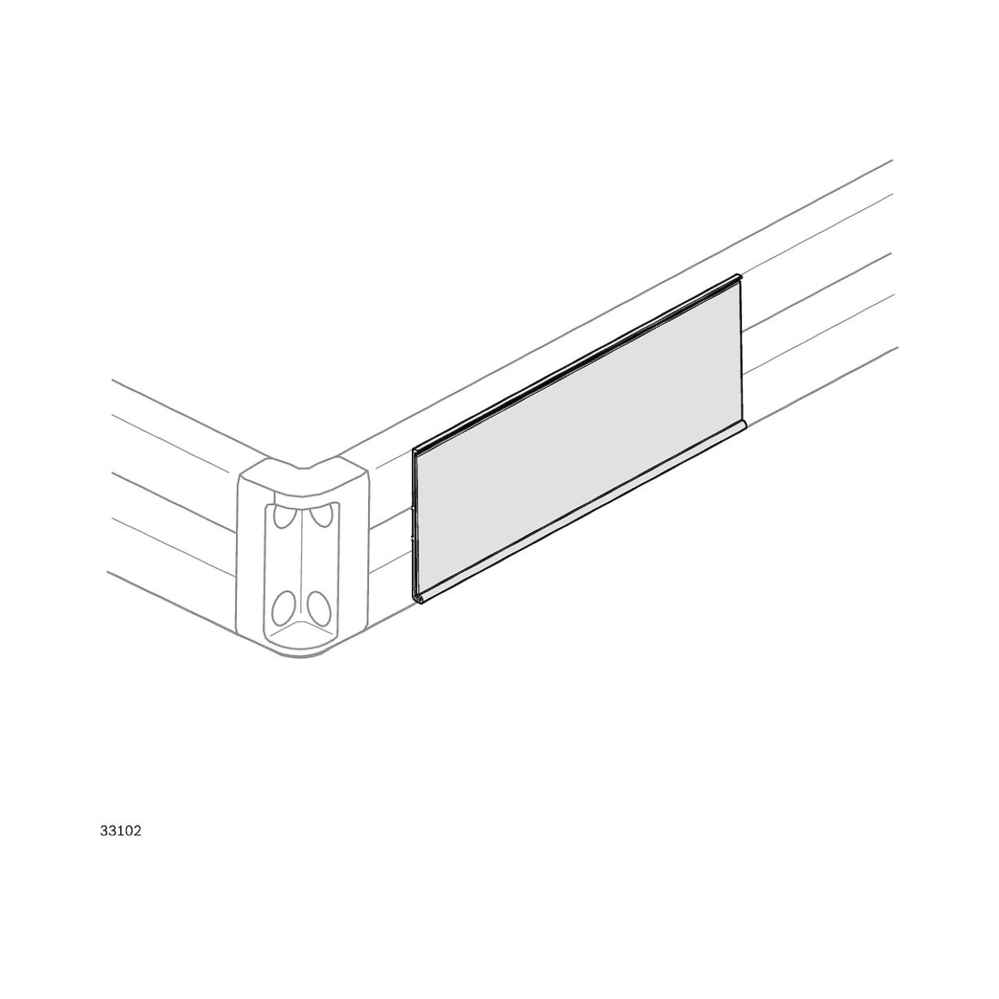 Bosch Rexroth 3842537116. Lettering clip N10 L2000