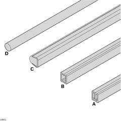 Bosch Rexroth 3842994863-1000. Seitenfuehrung, 17X17,5 20GRD. 1000 mm