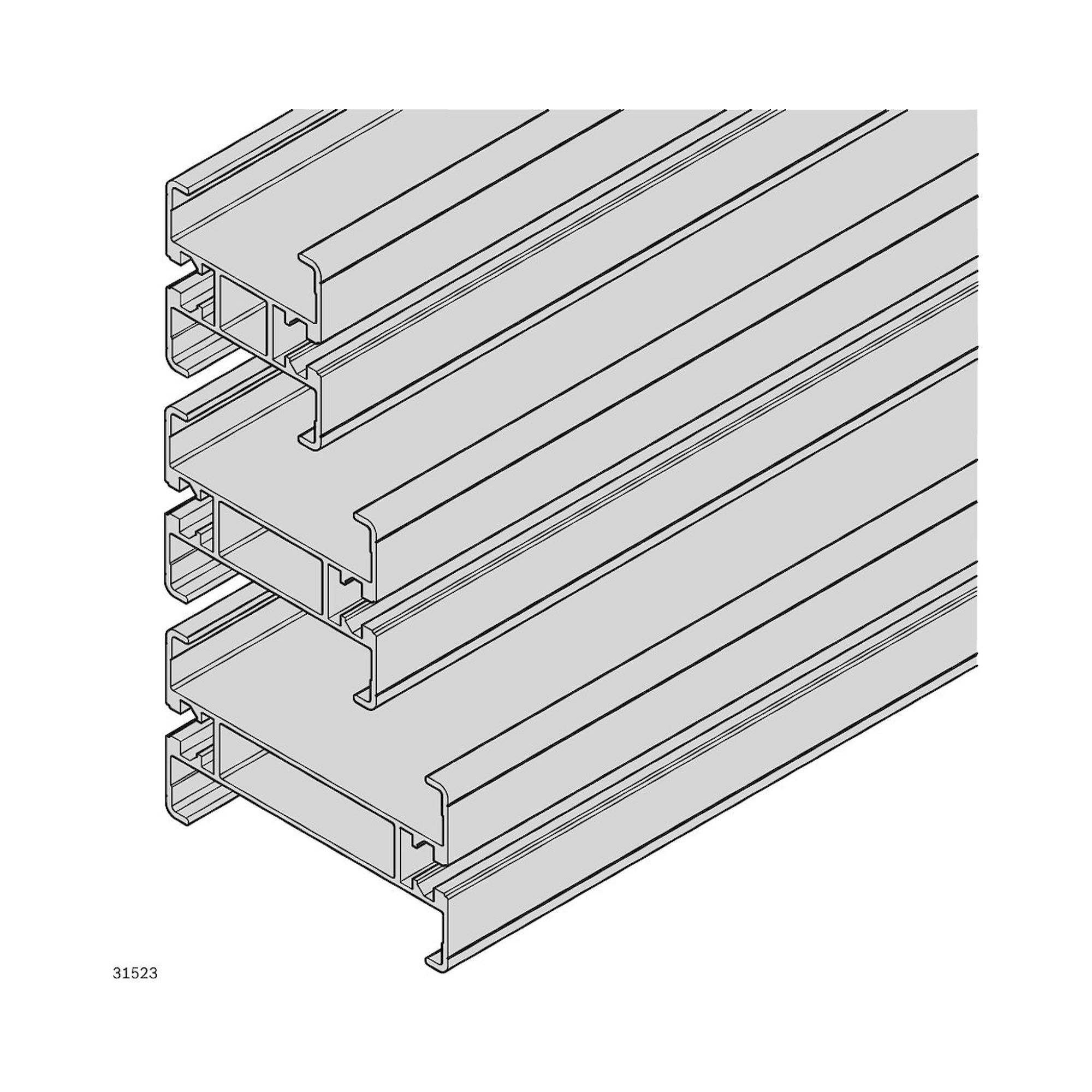 Bosch Rexroth 3842996022. Section profile VFplus 65 AL, L50-6000
