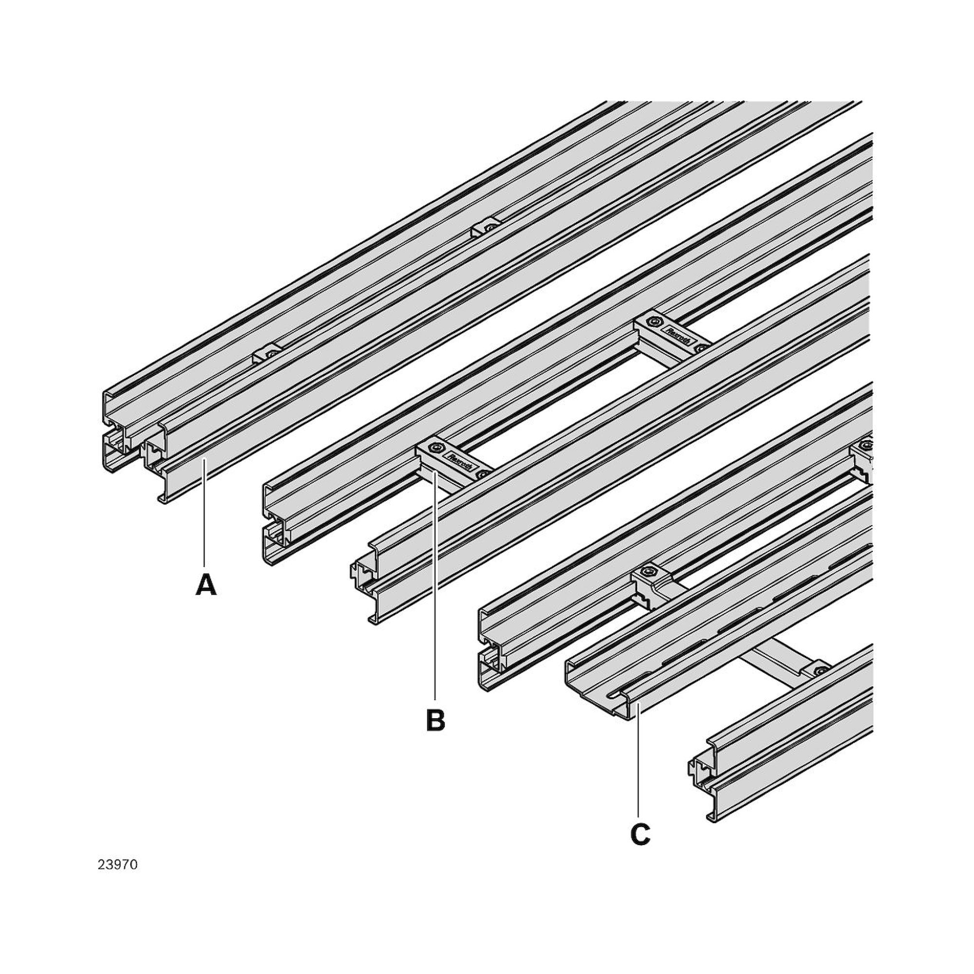 Bosch Rexroth 3842547904. Support profile VFplus AL, L3000