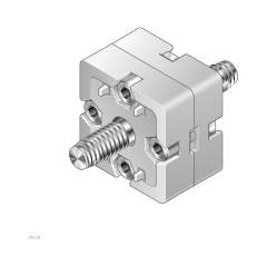 Bosch Rexroth 3842538658. Endverbinder, 45X45 Silver Set