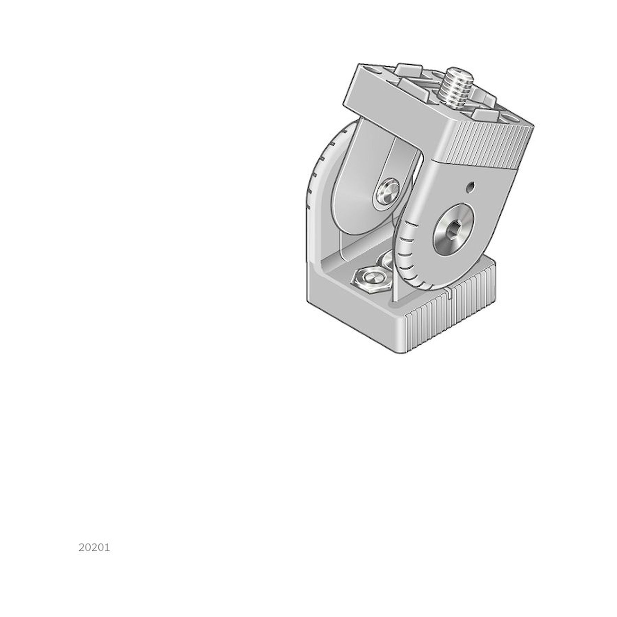 Bosch Rexroth 3842538683. Gelenk, 30X30 Silver