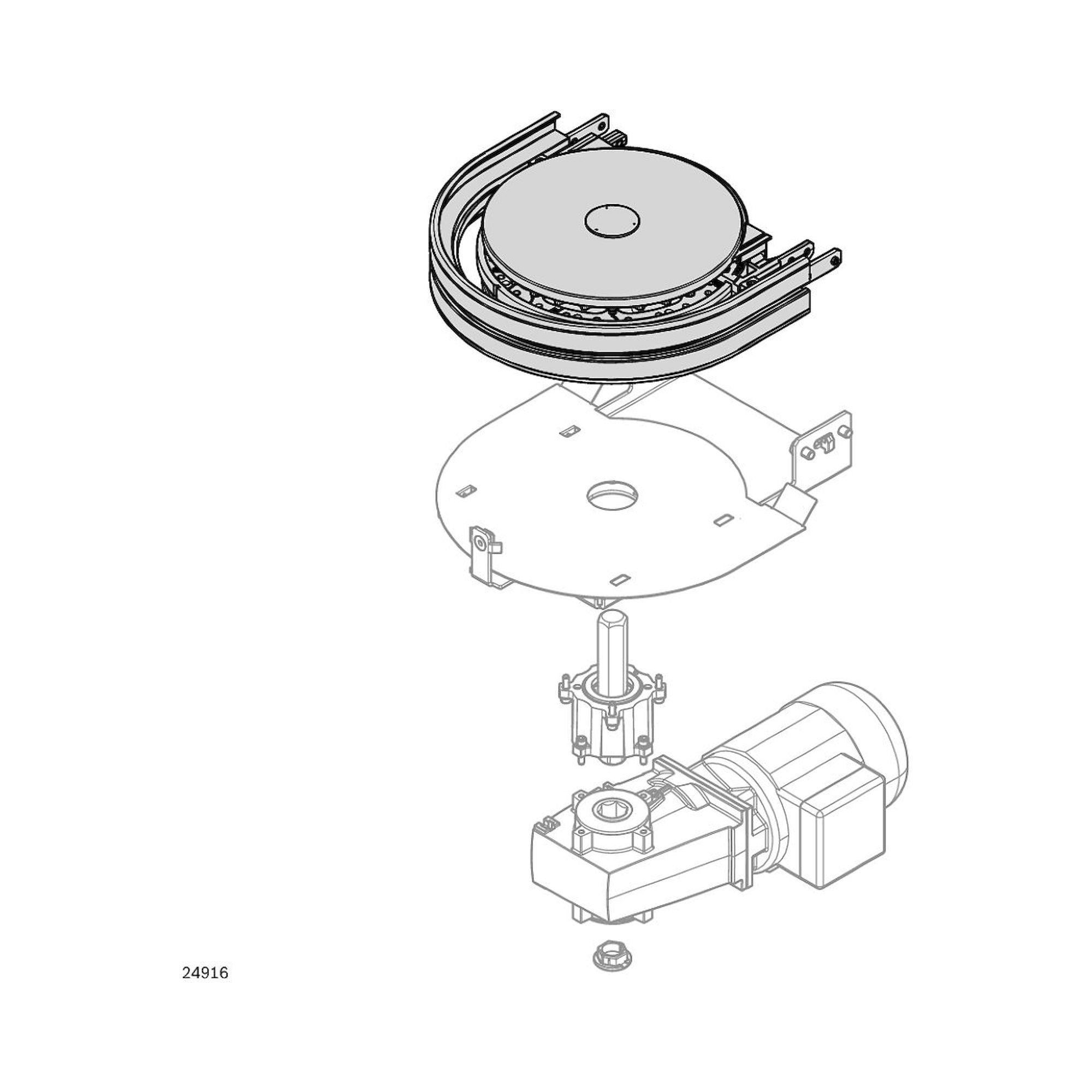 Bosch Rexroth 3842547381. Basiseinheit, 90+ AL CURVE WHEEL