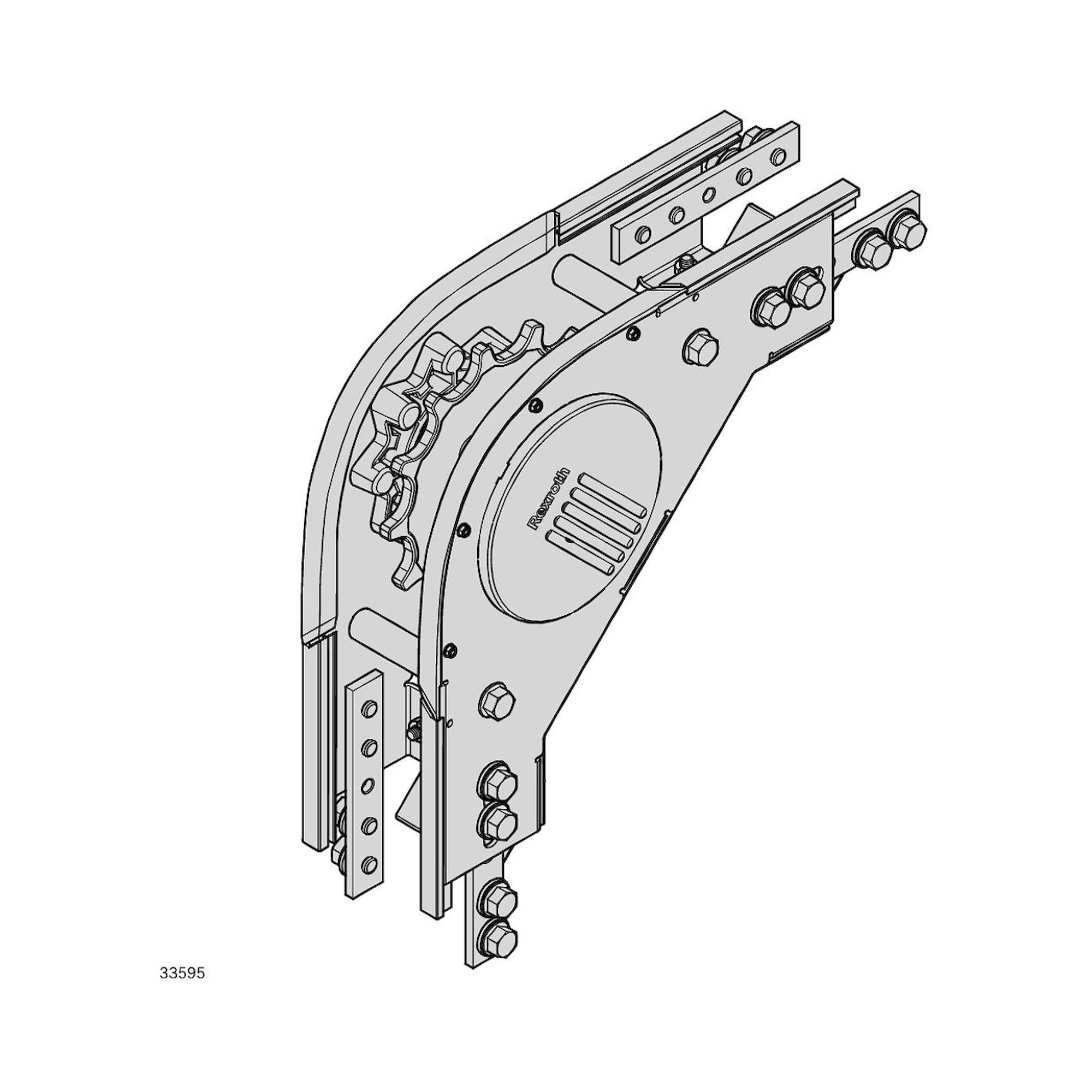 Bosch Rexroth 3842552985. Umlenkung, 90+ 90°
