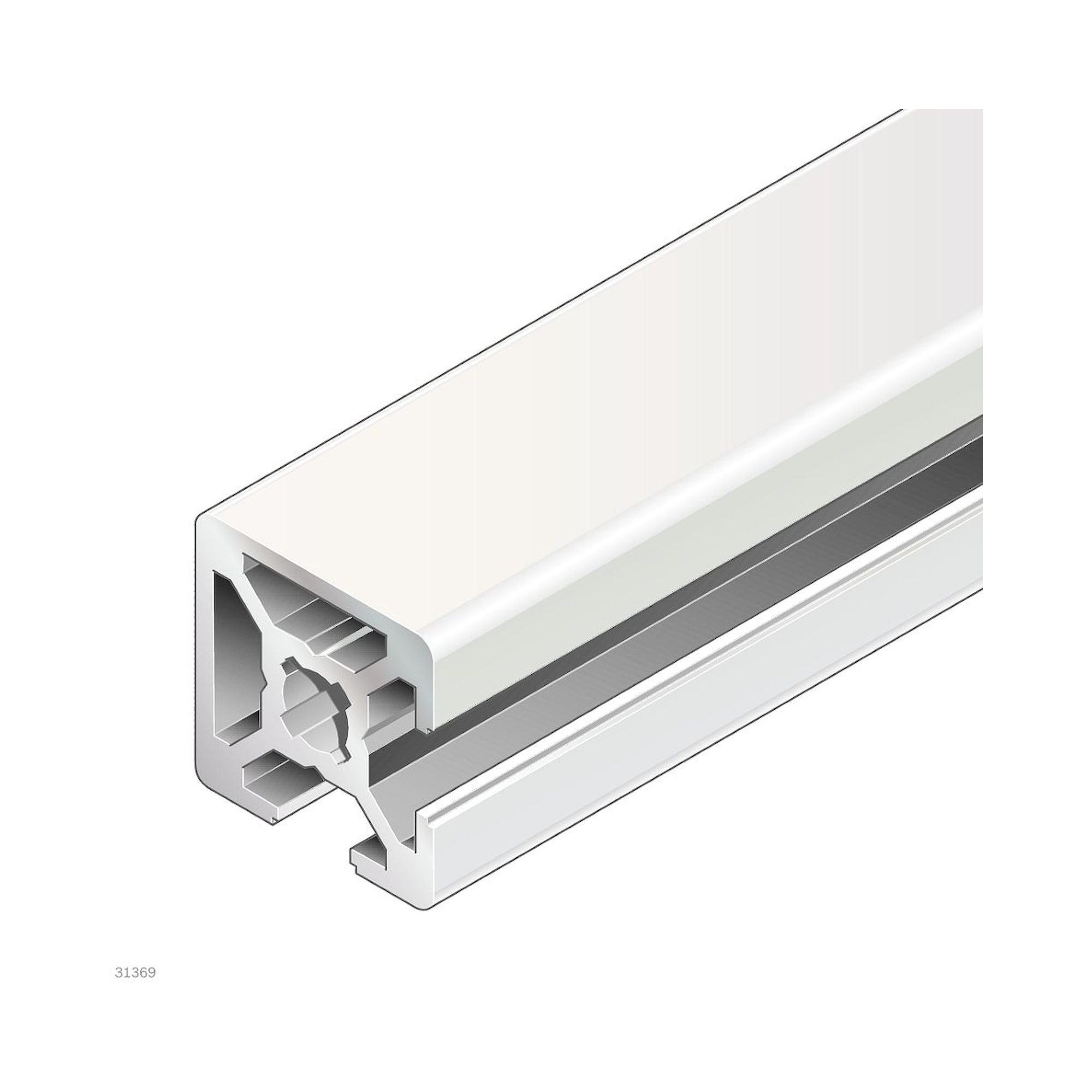 Bosch Rexroth 3842519657. Strebenprofil 20X20 2NVS L=3100