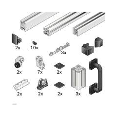 Bosch Rexroth 3842524163. Assembly kit for sliding door with superstructure B1000