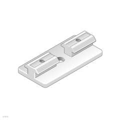 Bosch Rexroth 3842552424. Slider, slot 10 mm flat lockable, sliding element 10 flat lockable