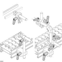 Bosch Rexroth 3842528540. Clamping lever M6x25