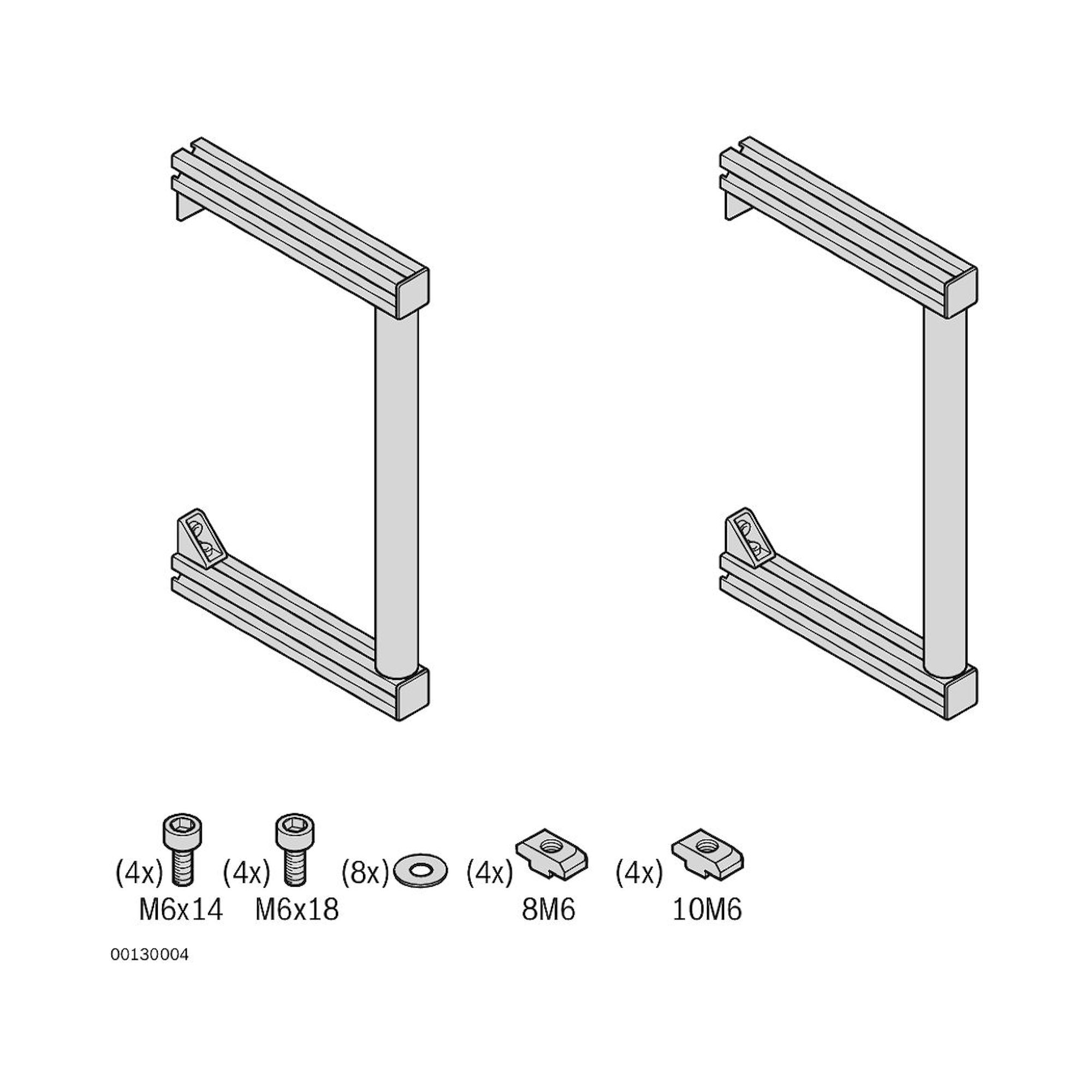Bosch Rexroth 3842538930. Handgriff, L=335 Set (2)