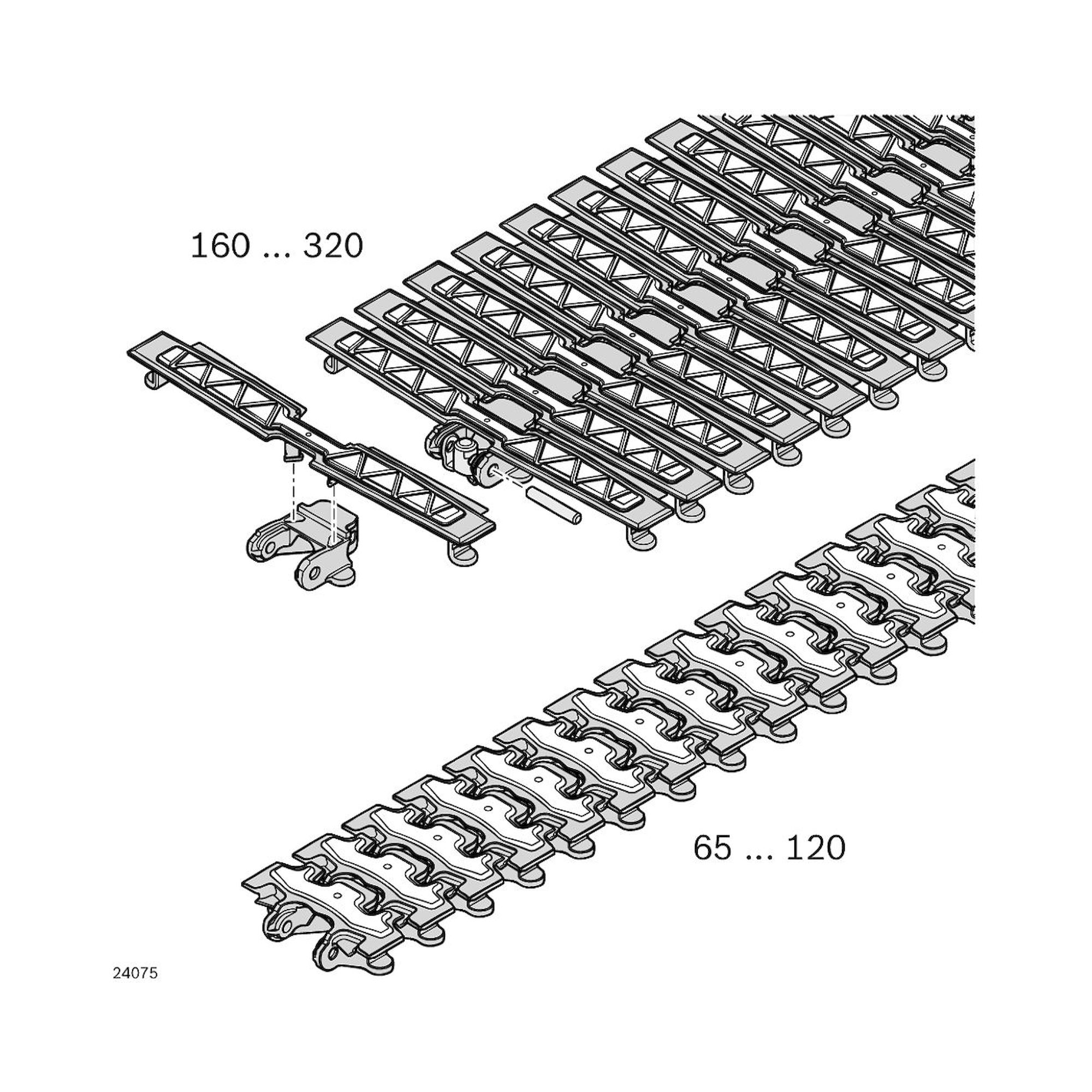 Bosch Rexroth 3842546077. Foerderkette, 65+ FRICTION L4968