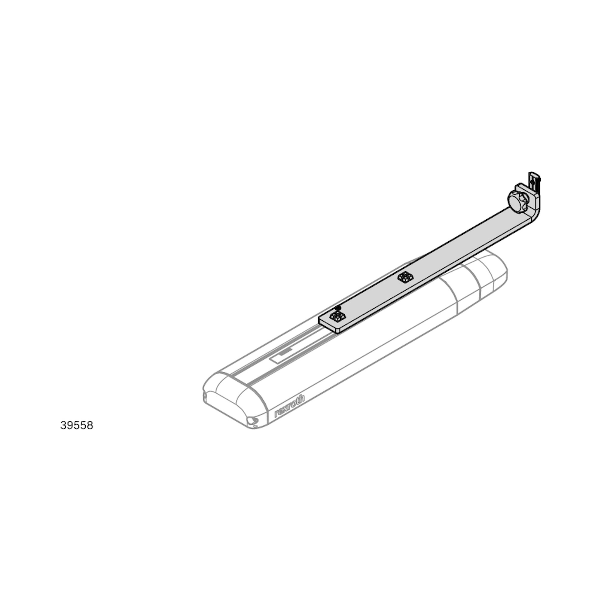 Befestigungssatz Bracket für SL LED Basic Systemleuchten - Bosch Rexroth 3842563276