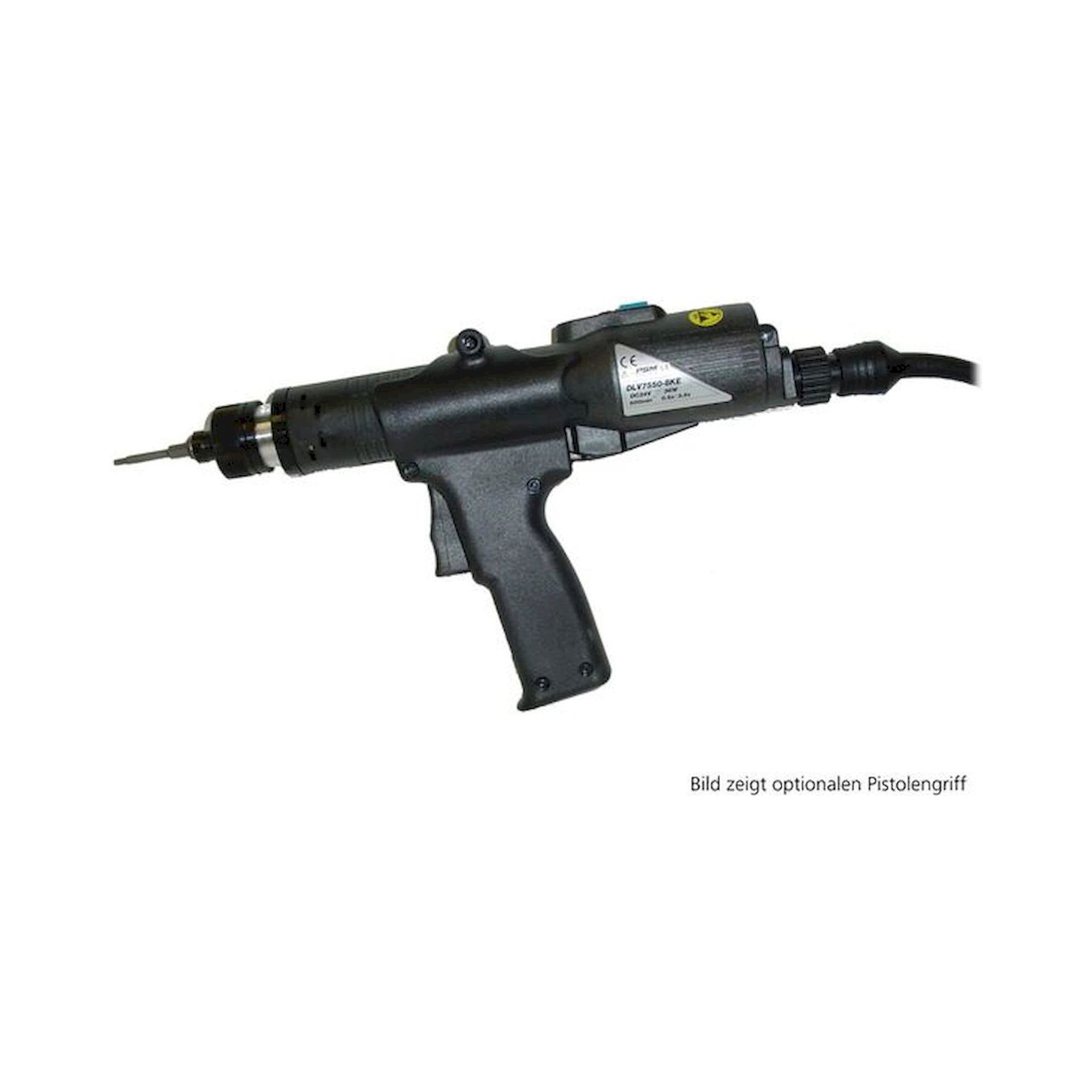 Delvo DLV-8530-BKE. ESD electric screwdriver with push start 0.49 - 1.67 Nm, 1100 rpm