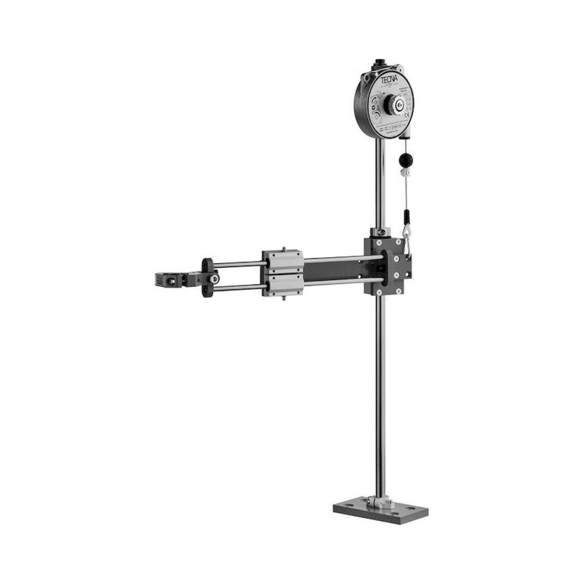 Delvo TLF-0845-40. Support  arm with 2 linear guides, extension 450 mm, adapter 26 - 40 mm, 2 spring balancers