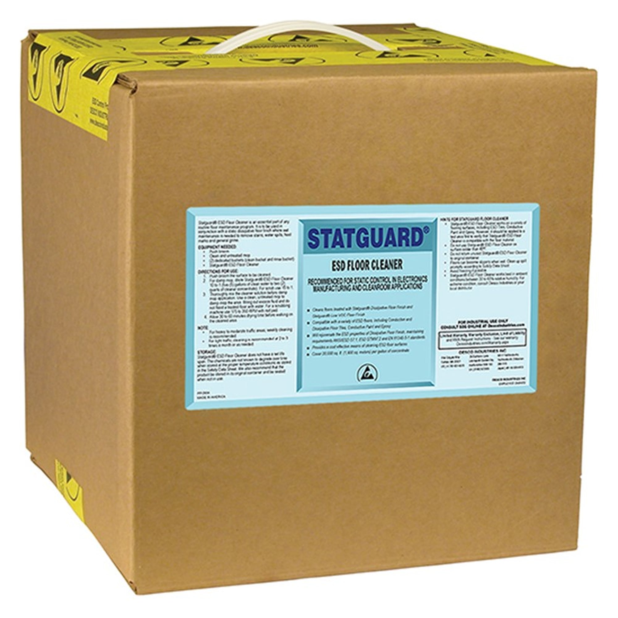Statguard ESD Floor Cleaner, Concentrate for Dissipative Floors and Finishes, 19 Litres - Desco 10558