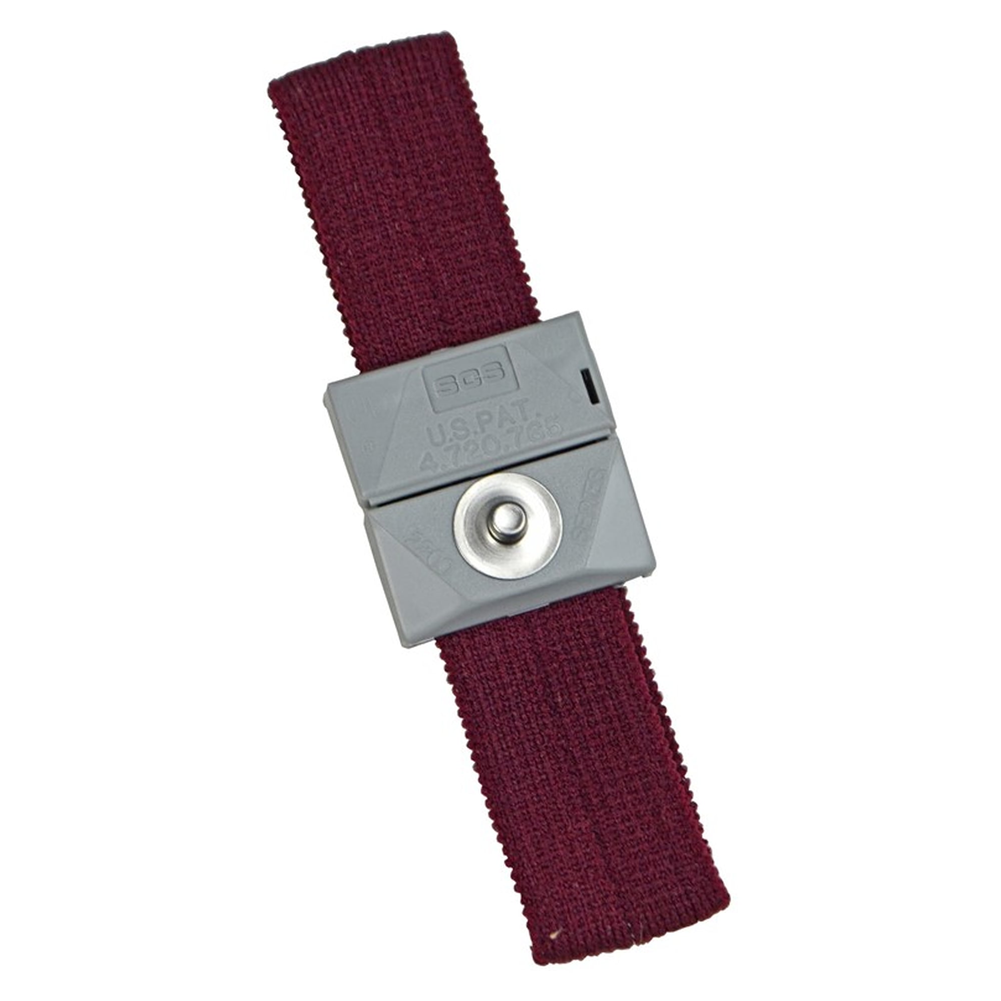 Adjustable Fabric ESD Wrist Band with 4 mm Stud, One Size - Desco 2204