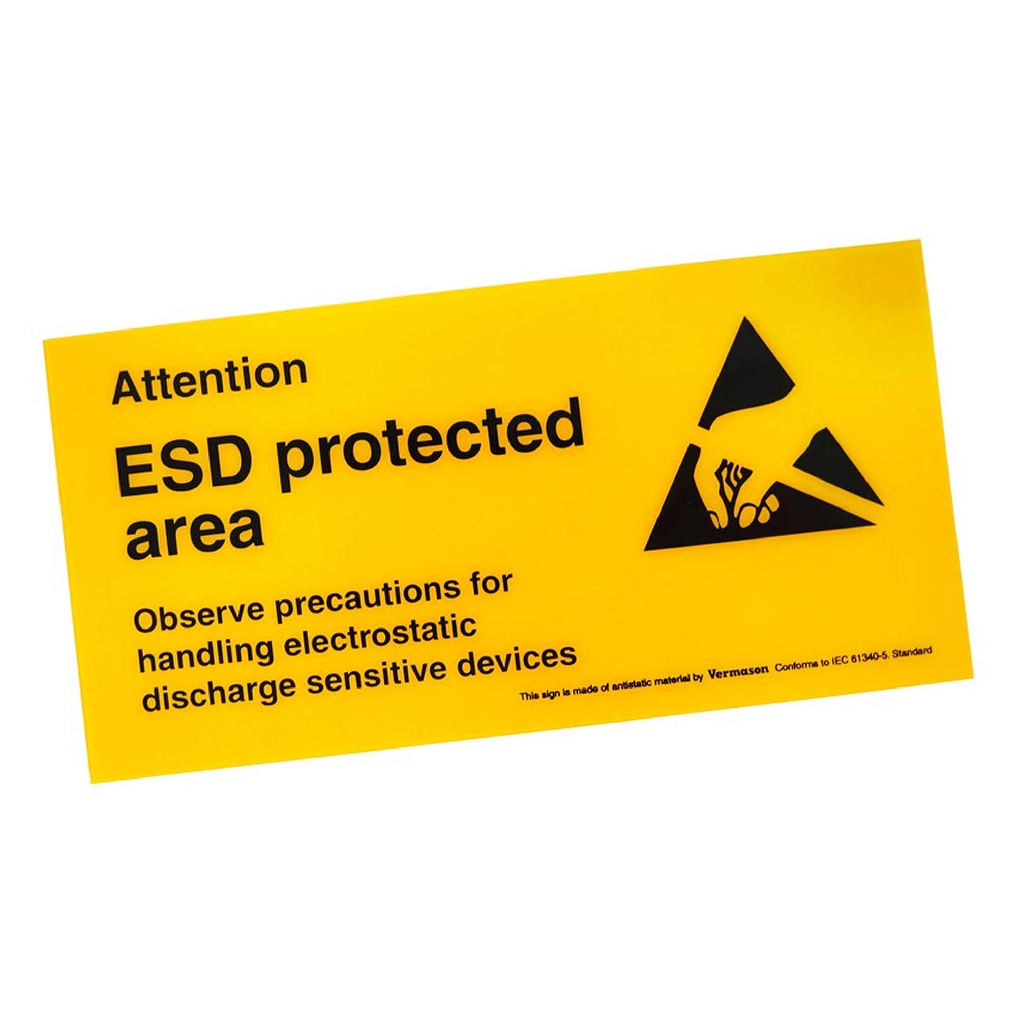 Selbstklebendes EPA-Warnschild mit ESD-Symbol