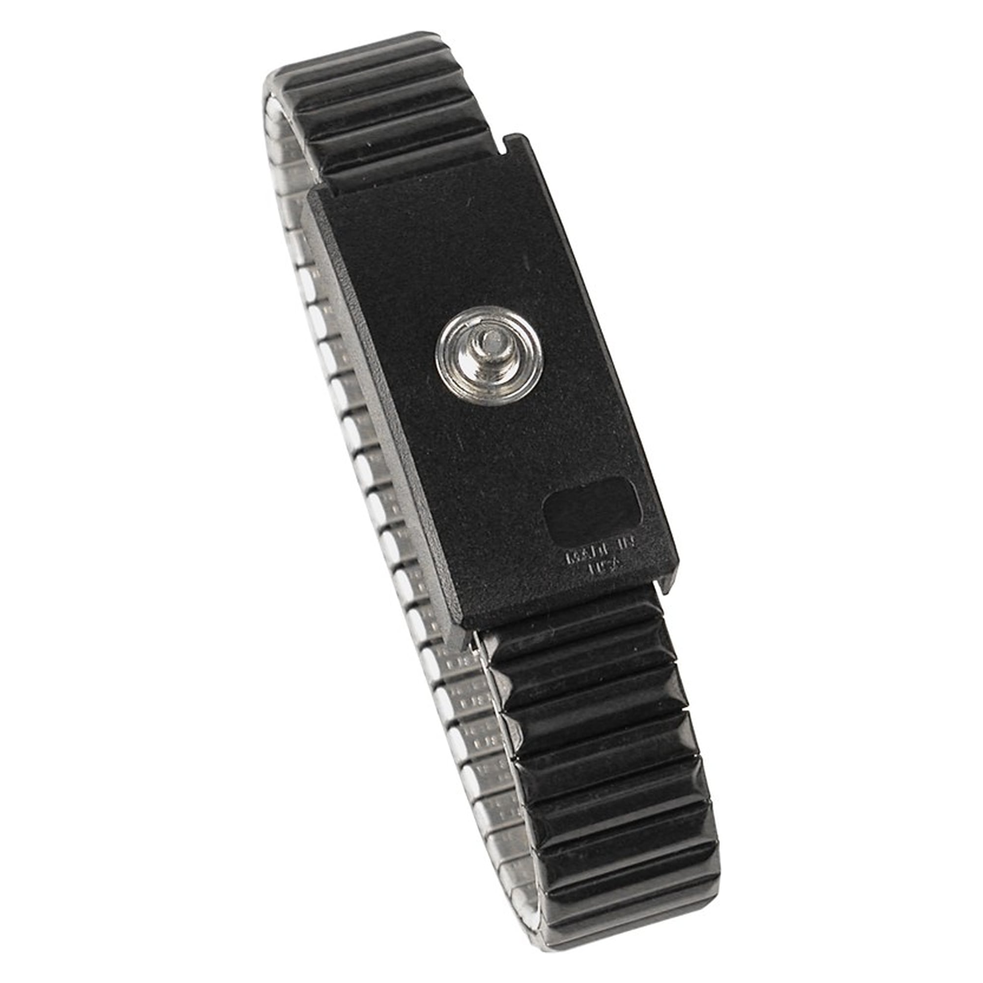 Adjustable Metal Wristband, Size XL 225 to 280 mm, 4 mm Snap - Desco 229610
