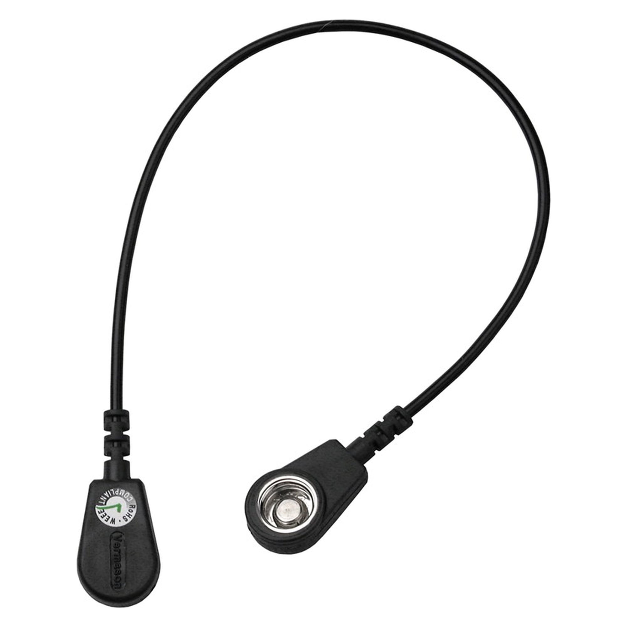 Straight Ground Cord, 10 mm Socket to 10 mm Socket, No Resistor, 0.25 to 0.7 m - Desco