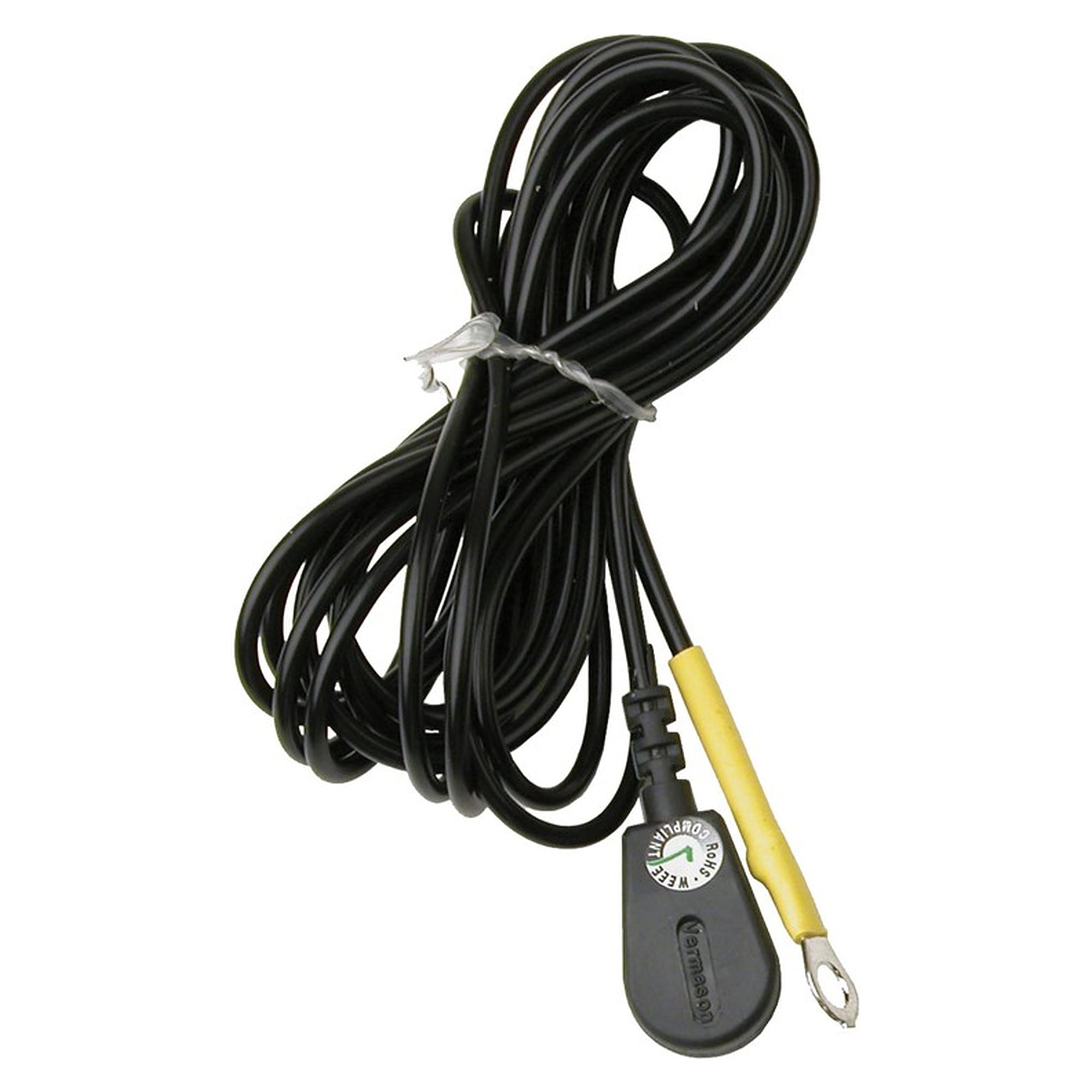 Erdungskabel gerade 0,7 m, 10-mm-Buchse auf M5-Ringöse, 1 Megaohm - Desco 230480