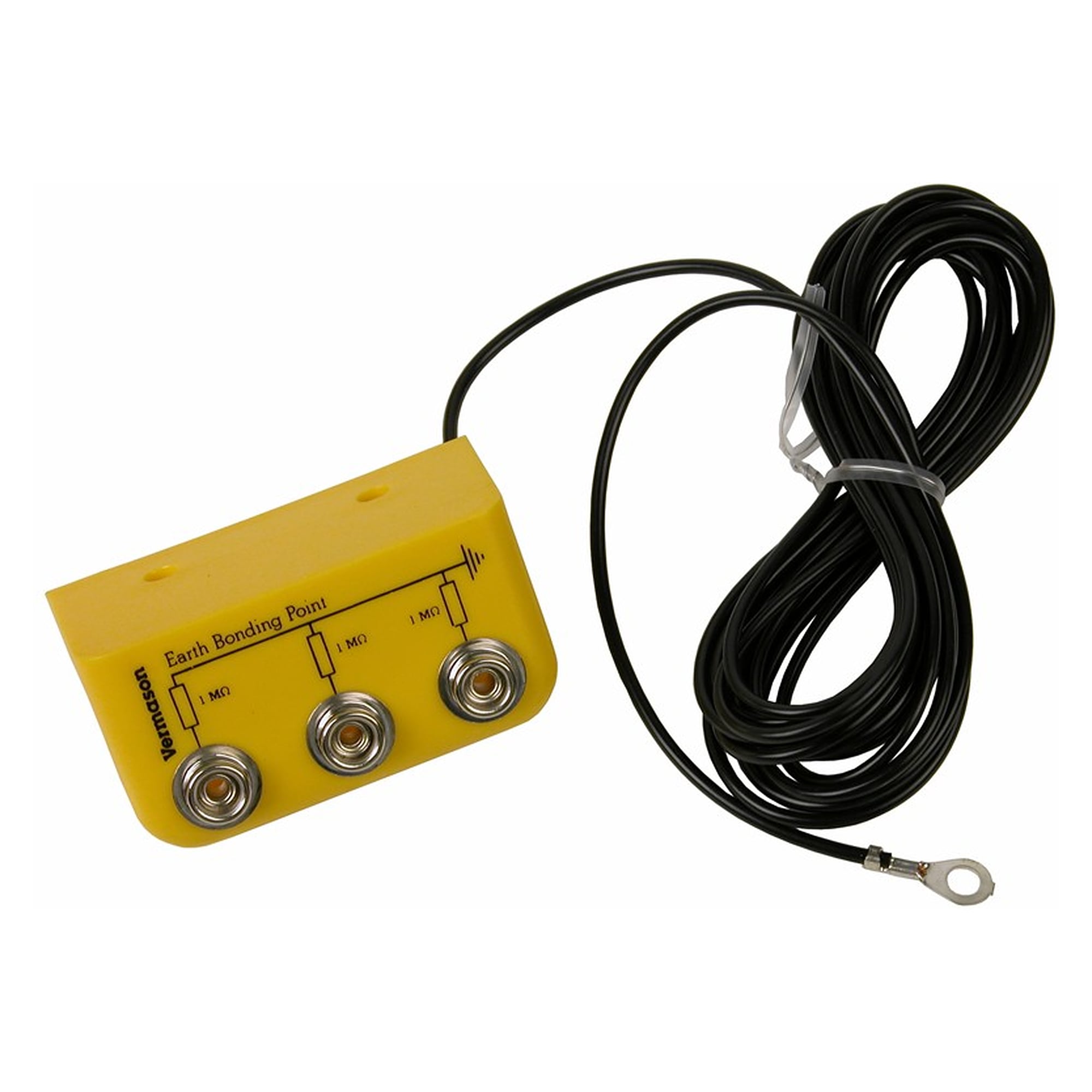 EBP Bar with 3 x 10 mm Stud, Yellow, 1 Megohm per Connector, 3 m Ground Cord - Desco 231275