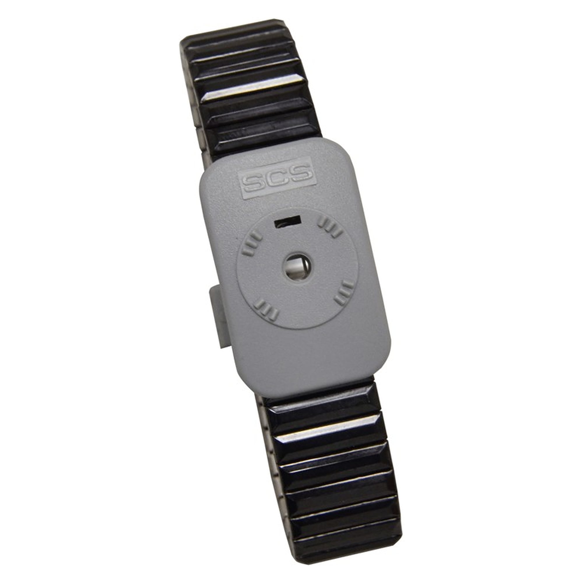 Zweileiter-Metallarmband ohne Spiralkabel, Edelstahl, Größe L, 3,4-mm-Anschluss - Desco 2386