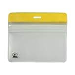 DESCO 35017. ESD Badge Holder with Zipper, Horizontal, 102mm x 86mm